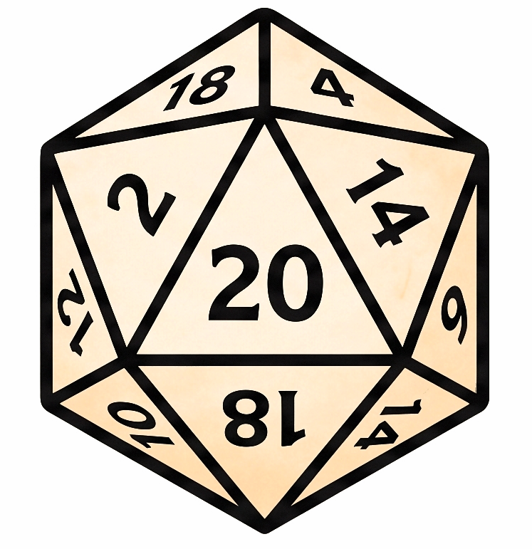Illustration of a dungeon map and a marked-up character sheet
